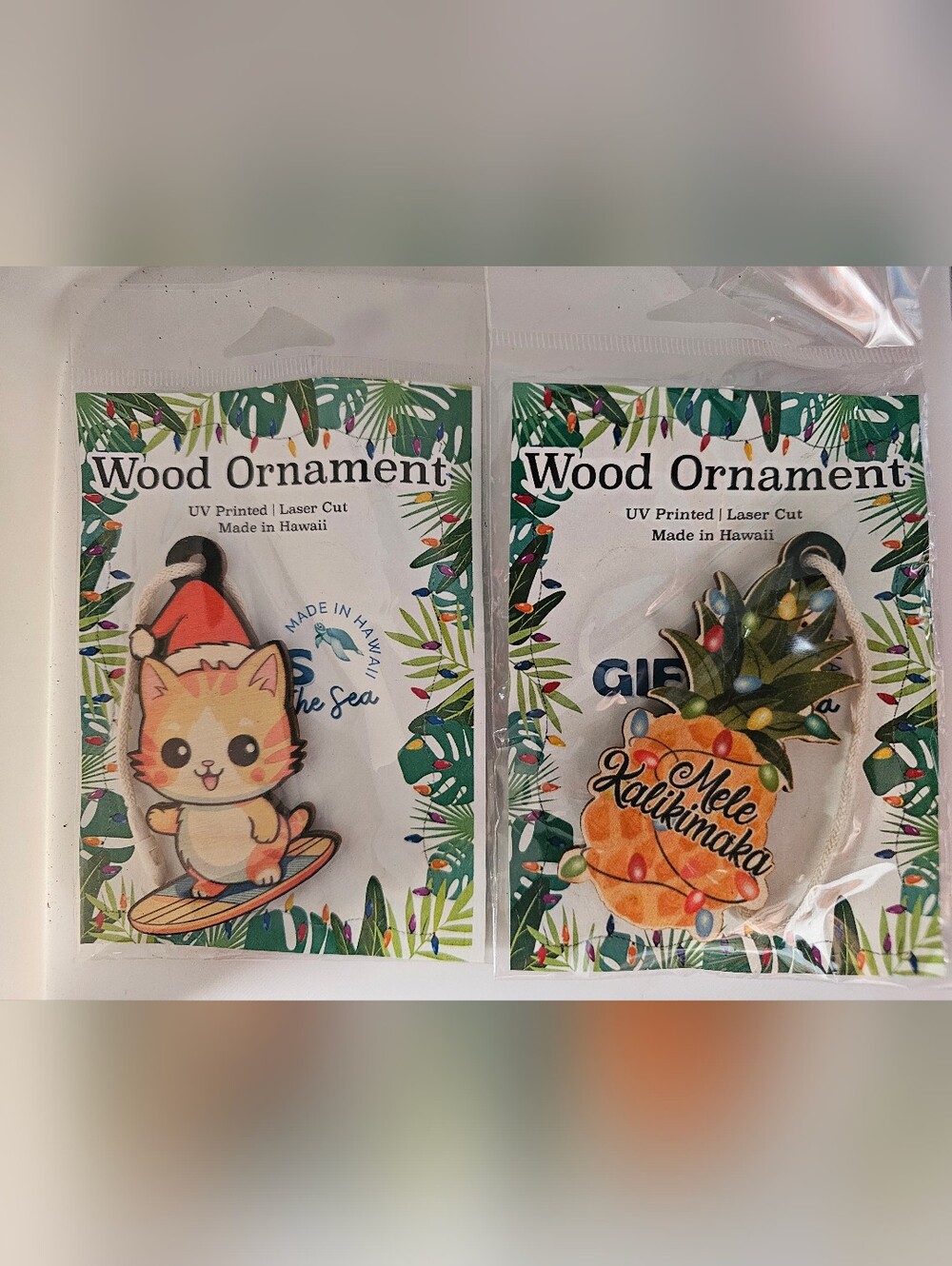 Wood Ornament (Pick 1) HandMade In Hawaii